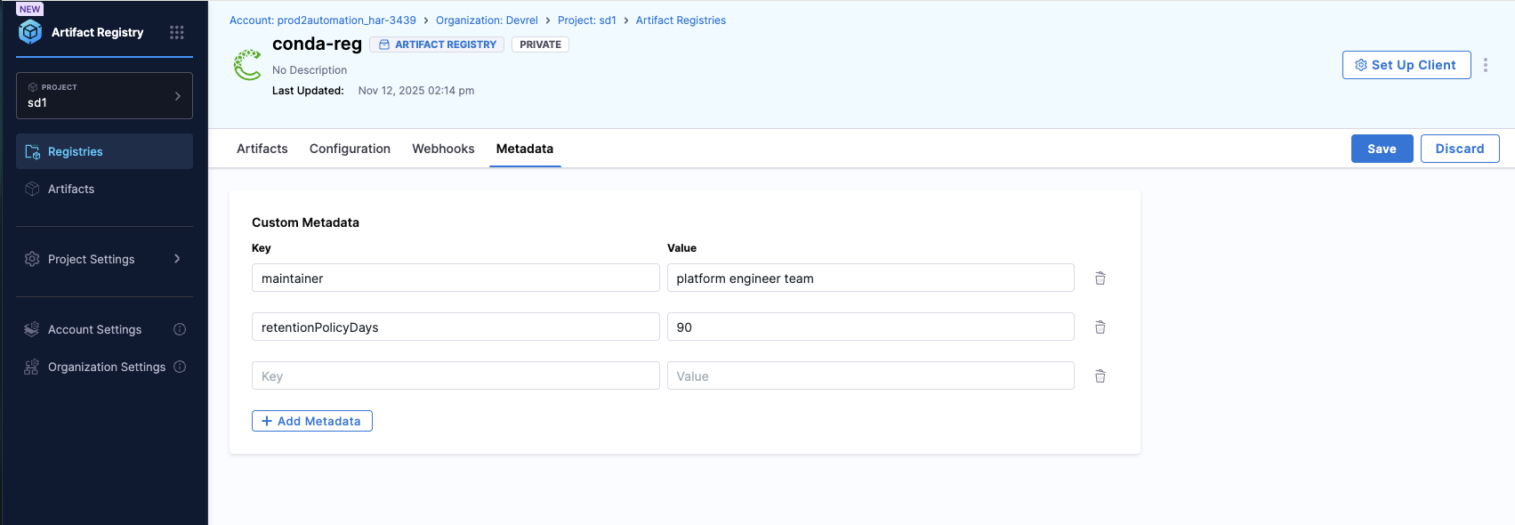 Click to view full size image Registry Level Metadata